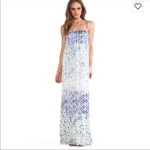 Anthropologie maxi dress with sequin straps